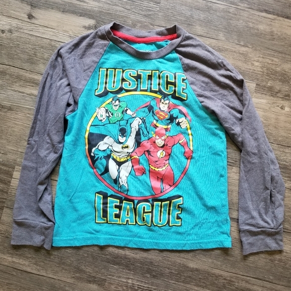 Justice League Superhero Baseball T Shirt - Picture 1 of 4